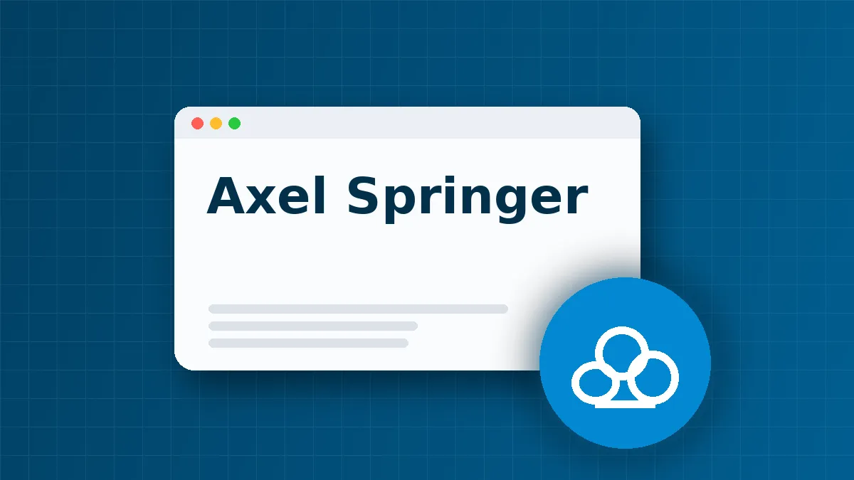 Axel Springer CEO Proposed Joining TikTok Europe Bid With US Ambassador