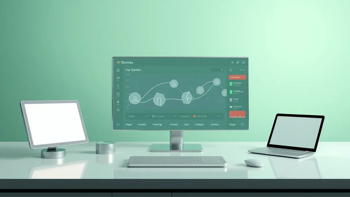 Illustration: A sleek dashboard displays abstract network nodes and flowing data streams, but several critical pathways remain disconnected and uncontrolled, highlighting the gap b